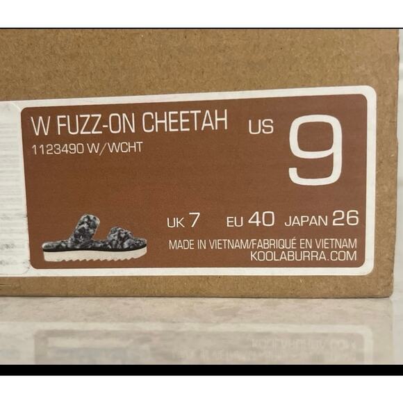 New Koolaburra by Ugg W Fuzz-On Women’s Cozy Slides Slippers Leopard Size 9 - Picture 10 of 12